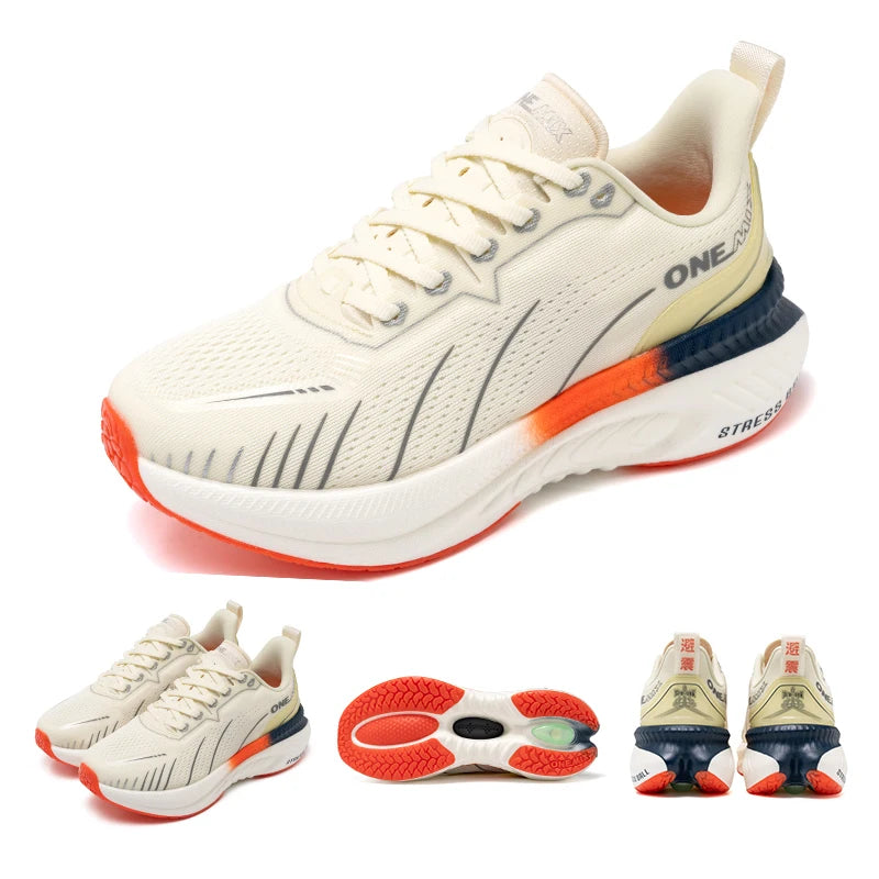 ONEMIX Cushioning Running Shoes - Heavy Runner Support Non Slip Athletic Sneakers for Men & Women Outdoor Sports
