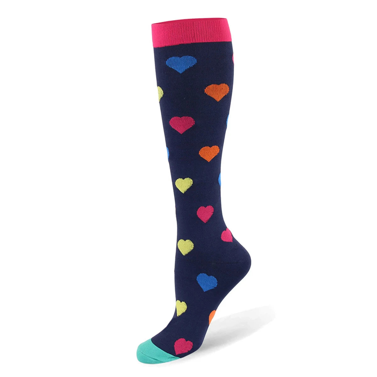 Compression Support Socks for Men & Women – Running Nursing Stockings for Edema, Varicose Veins & Blood Circulation Sports Wear