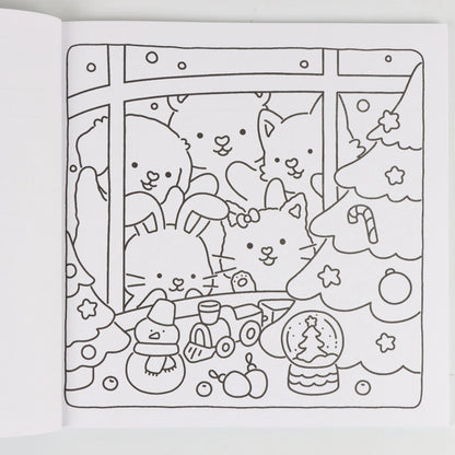 Into the Garden Coloring Book for Adults & Teens - Bold & Simple Designs with Plants, Flowers & Cute Animals
