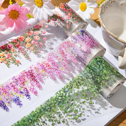 5x200cm INS Fresh Vine Theme PET Tape – Adhesive Stickers for DIY Scrapbooking, Diary, and Collage Crafts
