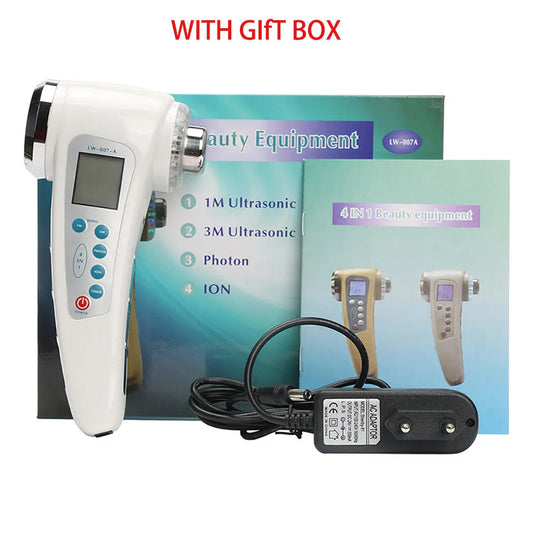 Double-Headed Cavitation Ultrasonic Face & Body Slimming Massager – 7-Color LED Photon Therapy for Skin Care, Anti-Wrinkle & Lifting