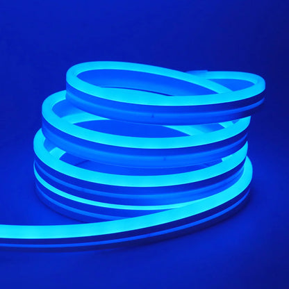 EU Plug DC24V RGB Neon LED Strip – 3535 Bluetooth Music Sync Waterproof Rope Light, 5-30M for Indoor & Outdoor Decor