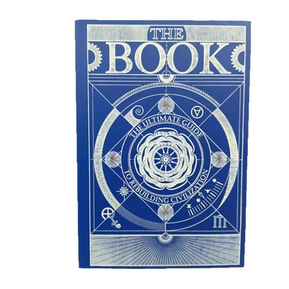 Blue Mysterious Symbol Book - Occult Civilization Guide Hardcover Desktop Collectible Gift for Book Lovers