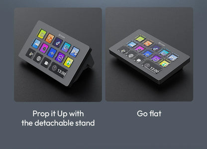 Ulanzi D200 Live Streaming Controller – 13 LCD Keys for Vlog, Content Creation, Photo & Video Editing, Gaming, Office Work
