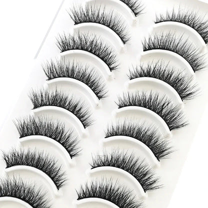 10 Pairs 3D Mink False Eyelashes – Natural Long & Short Lash Extensions Makeup Kit (41 Styles)