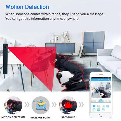 4K HD Mini WiFi Camera - Remote Viewing Motion Detection DIY Home Monitoring Camera