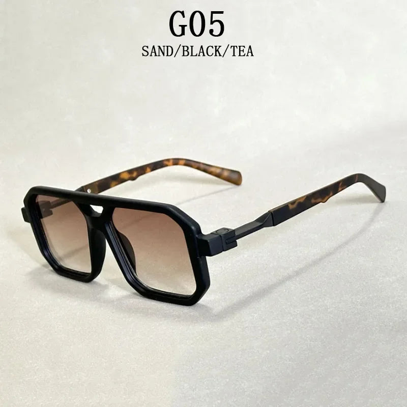 2024 Vintage Fashion Sun Protection Sunglasses – Square Retro Shades for Men & Trendy Women’s Gafas De Sol