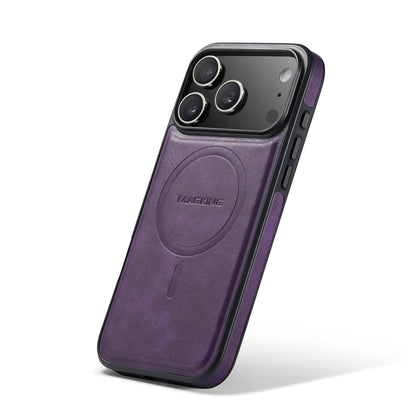 Leather MagSafe Phone Case - Magnetic Charging Shockproof Cover for iPhone 17 Air, 16, 15, 14, 13 & 12 Series
