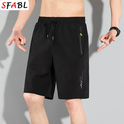 Men's Summer Beach Shorts – Quick-Drying, Breathable Elastic Fitness & Running Casual Shorts