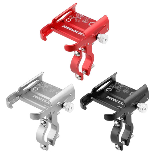 360° Rotatable Aluminum Alloy Bicycle & Motorcycle Phone Holder – MTB Bike GPS Handlebar Mount Stand