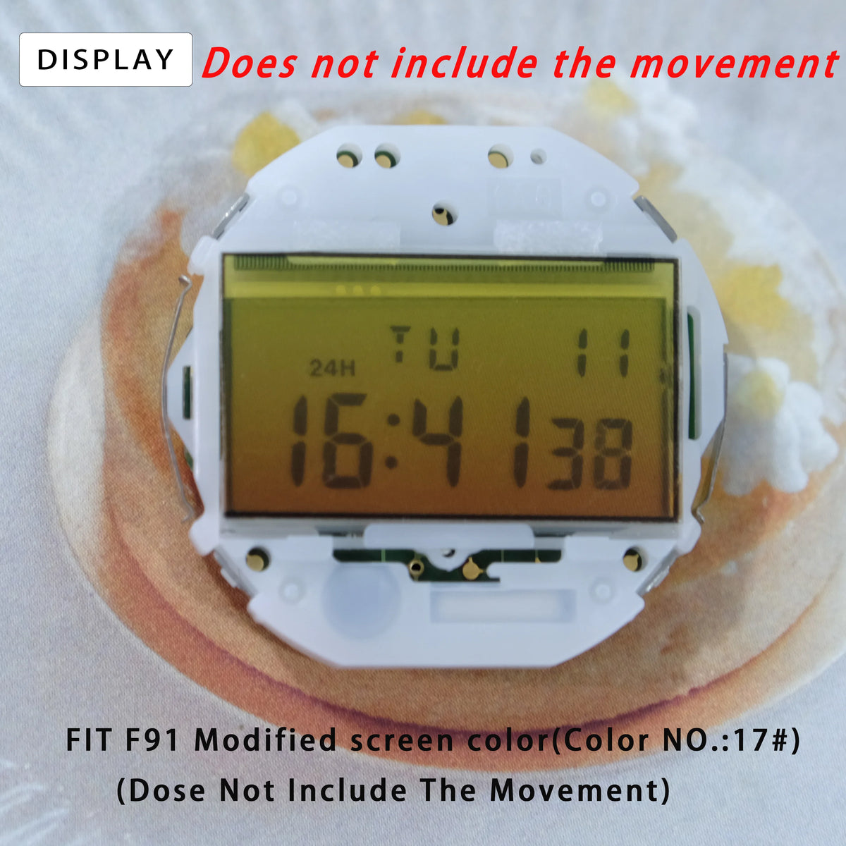Casio F91W WS-7 A158 A159W A168 Screen Color Film - 3PCS Retro Square DIY Watch Modification Stickers