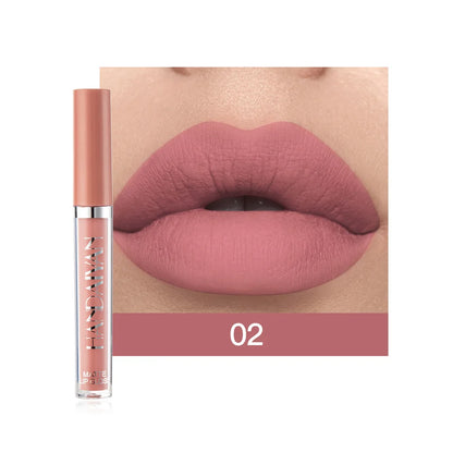 HANDAIYAN 6-Piece Matte Lipstick Set – Waterproof, Long-Lasting, Non-Stick Cup Korean Makeup for Women