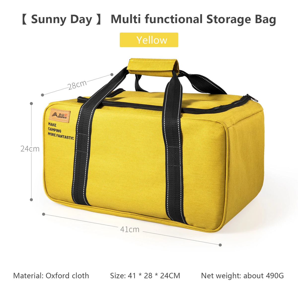 BISINNA Outdoor Camping Storage Bag - 26L/30L/42L Folding Gas Tank & Cookware Organizer with Adjustable Dividers