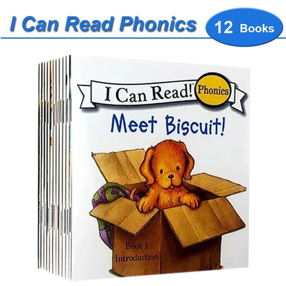 I Can Read Phonics Book Set – 12 Beginner Picture Books for Kids, Early English Reading & Montessori Learning Stories