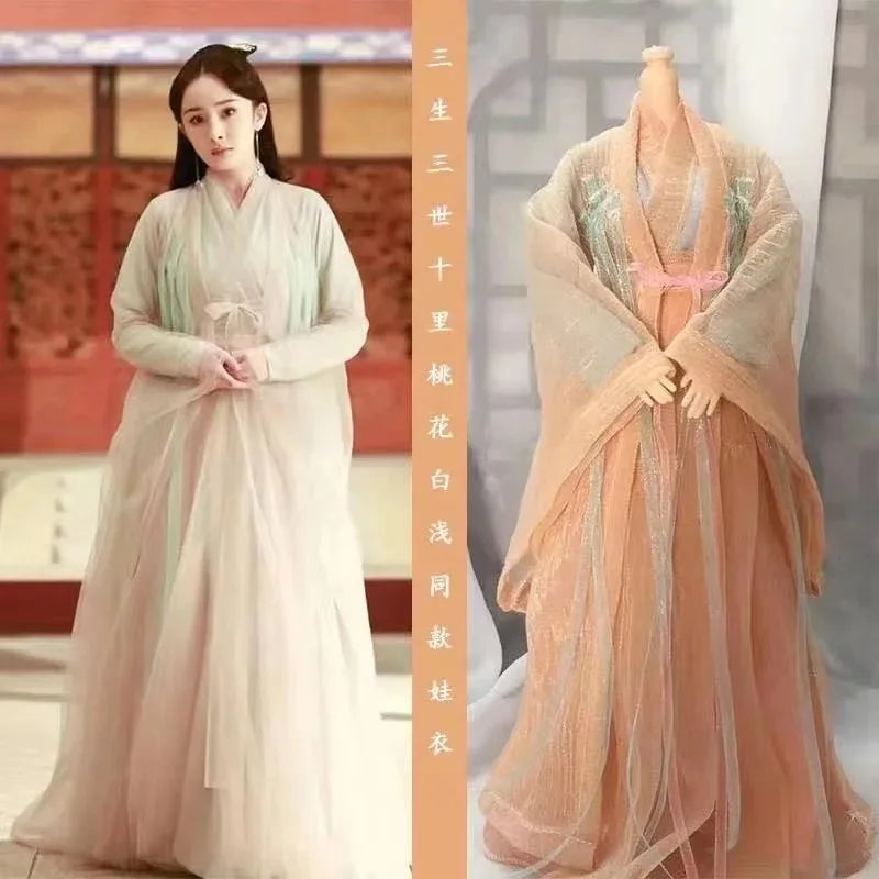 30cm 1/6 Scale Hanfu Doll – TV Drama Female Lead Figure with Costume Set for 12-Inch Bodies