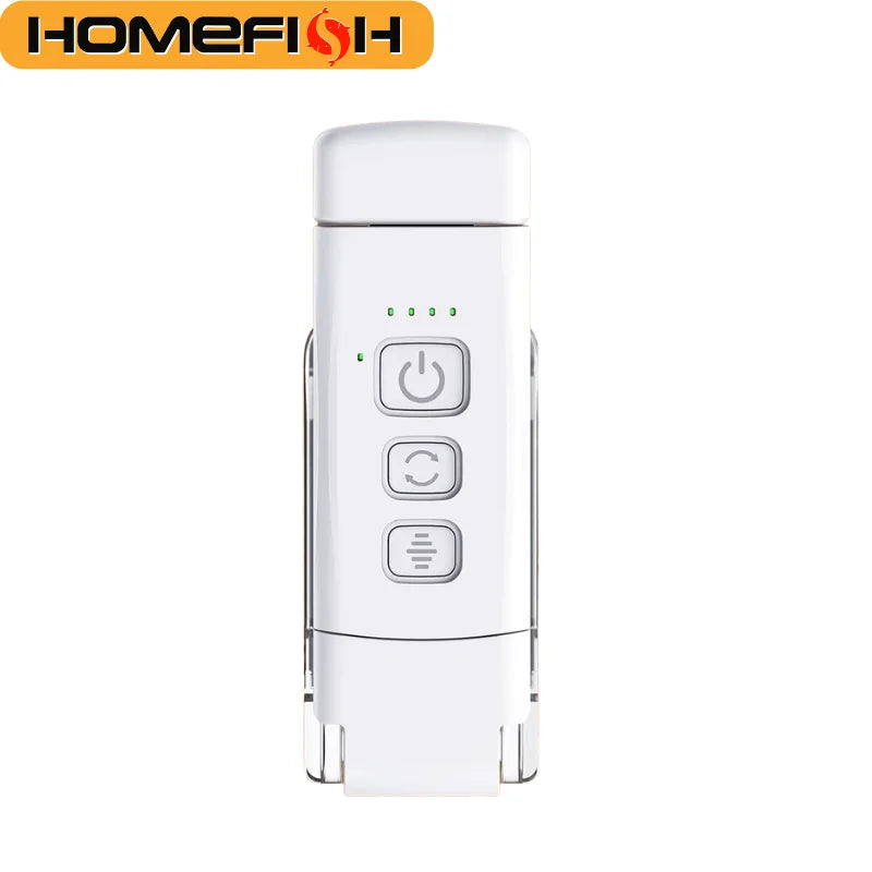 HOMEFISH USB Rechargeable Book Light – Clip-On Reading Lamp with Timer, 3 Colors & 5 Brightness Levels