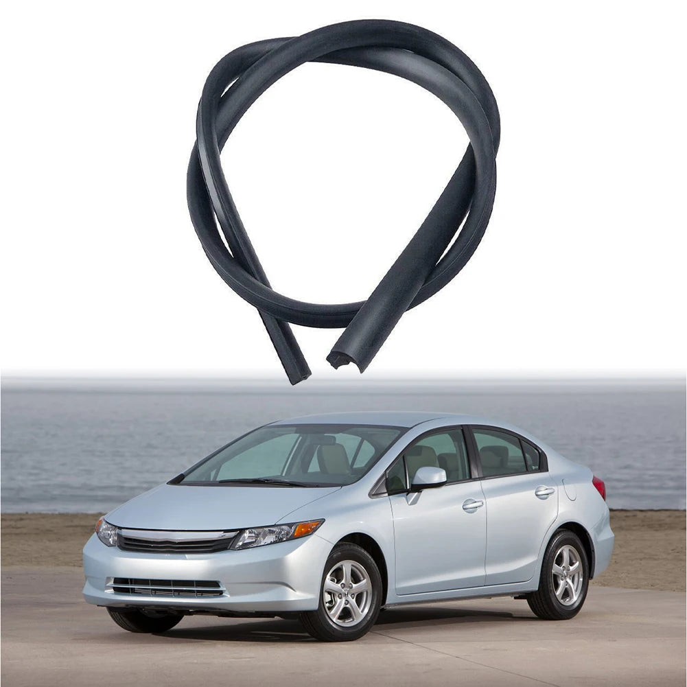 Windshield Reveal Molding Trim - Rubber Rain and Wind Seal Strip for Honda Civic 2006-2011