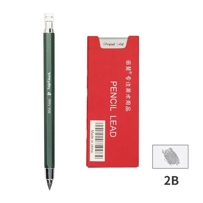5.6mm Mechanical Pencils & Charcoal Graphite Leads – HB to 14B Soft, Medium, Hard Sketch Drawing Lead Core