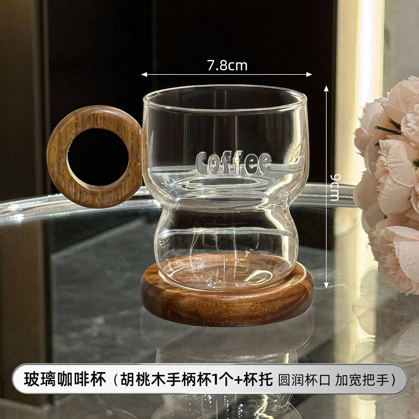 American-Style Transparent Glass Cup – Coffee, Juice & Cold Drink Mug for Home & Office
