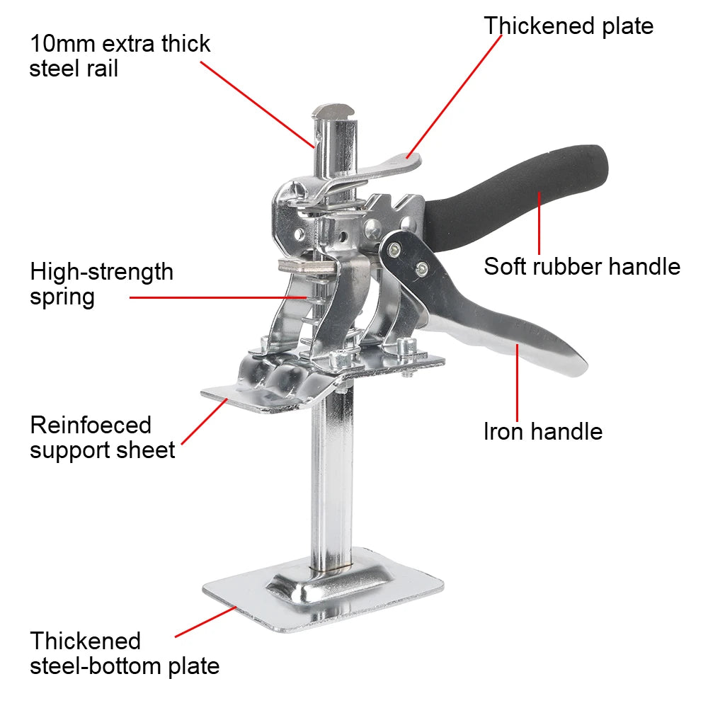 Multifunction Tile Height Adjuster Elevator Tool: Labor-Saving Arm Jack for Door Panel, Drywall Lifting - Hand Lifting Tool Lifter