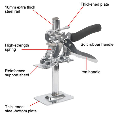 Multifunction Tile Height Adjuster Elevator Tool: Labor-Saving Arm Jack for Door Panel, Drywall Lifting - Hand Lifting Tool Lifter