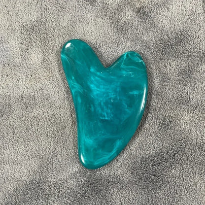 Heart Shape Beeswax Gua Sha Massage Tool – SPA Scraping Face Massager & Acupuncture Guasha Board