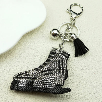 Ladybug Crystal Keychain - Tassel Bag Charm & Decorative Key Ring for Women & Men