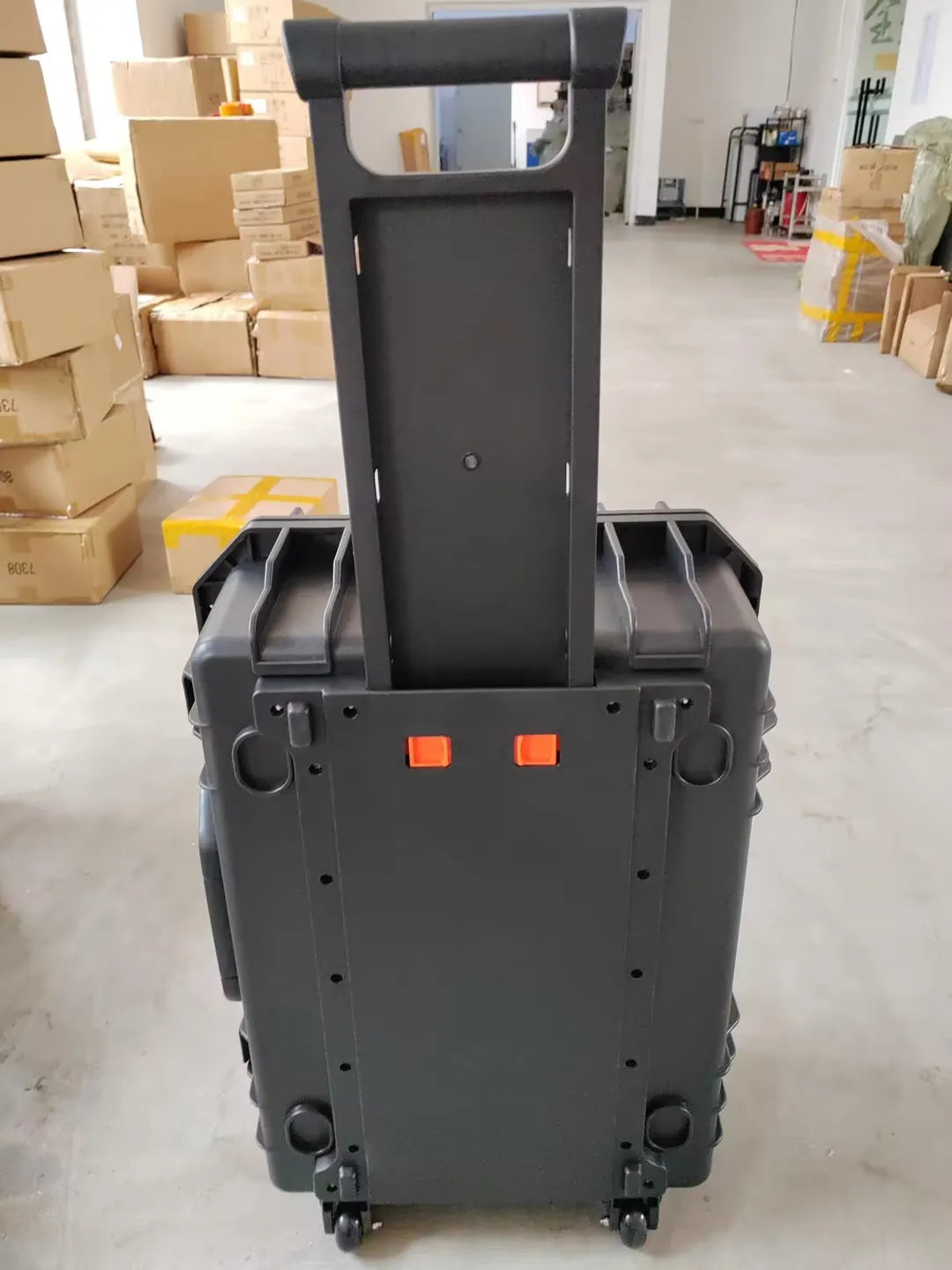 Trolley Toolbox with Wheels — Large Portable Tool Storage Case, Professional Plastic Instrument & Safety Equipment Box
