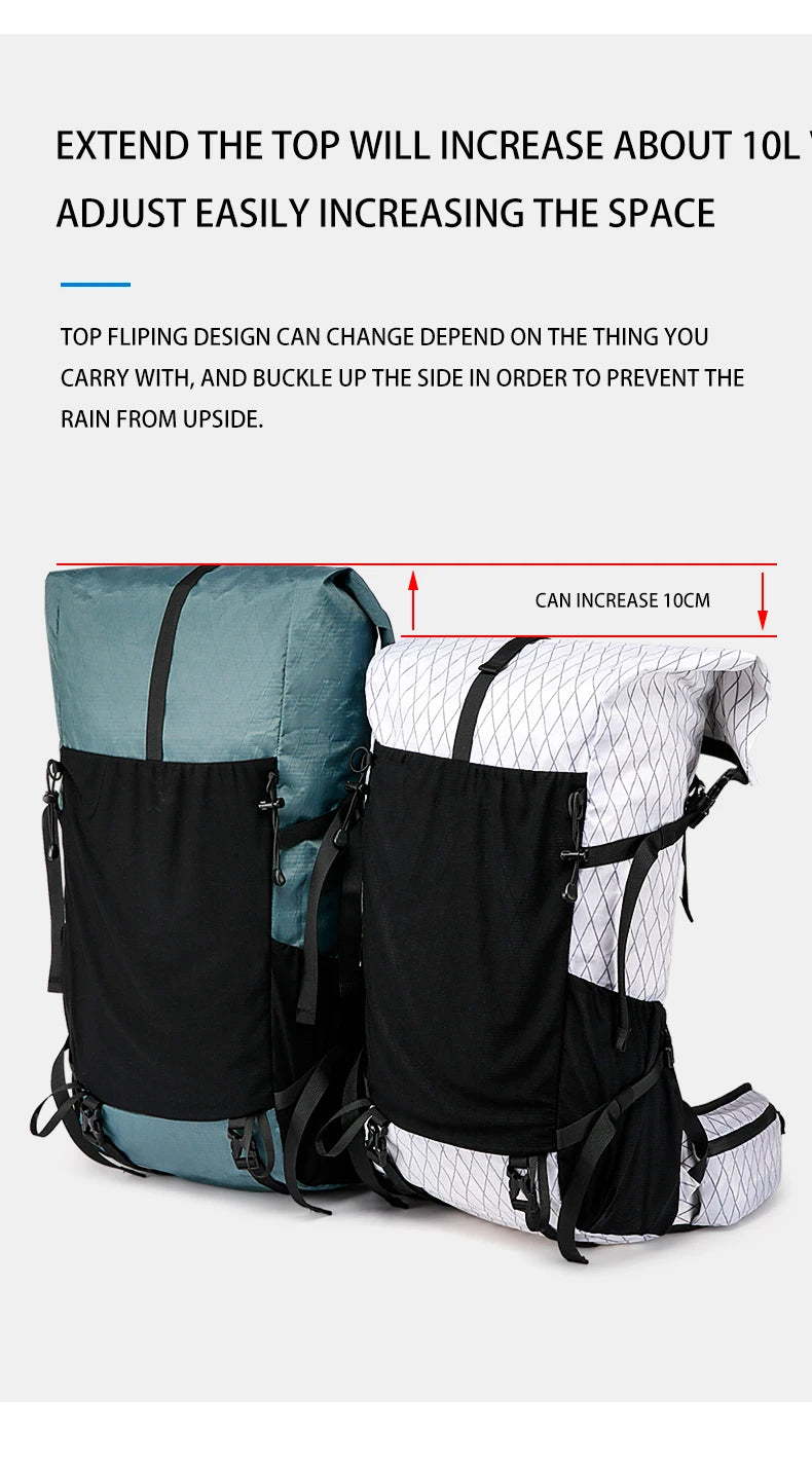 40L Outdoor Hiking Backpack – Waterproof Camping & Climbing Bag, Large Capacity Travel Backpack for Men & Women (2024 New)