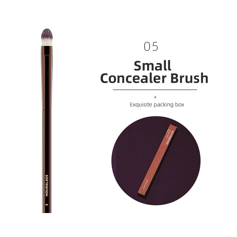 Hourglass Makeup Brushes Set – Powder, Foundation, Concealer, Blusher, Bronzer, Eyeshadow & Eyebrow Sculpting Brushes