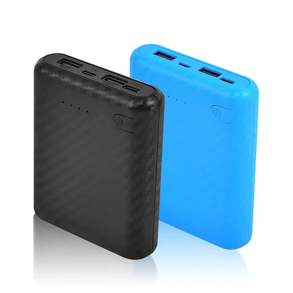 4x18650 Battery Charger Case - DIY Portable Power Bank Box with No-Solder Battery Assembly