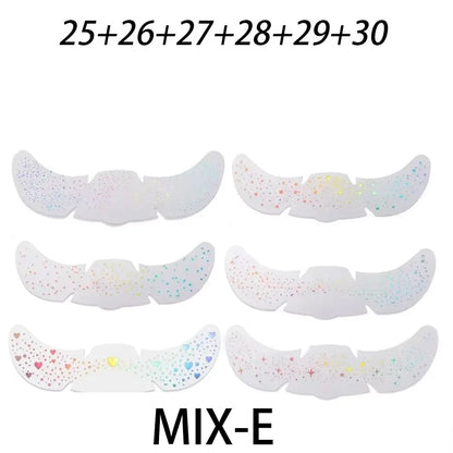 6pcs Metallic Fake Freckles Temporary Tattoos — Gold & Silver Face Stickers for Makeup and Hot Stamping
