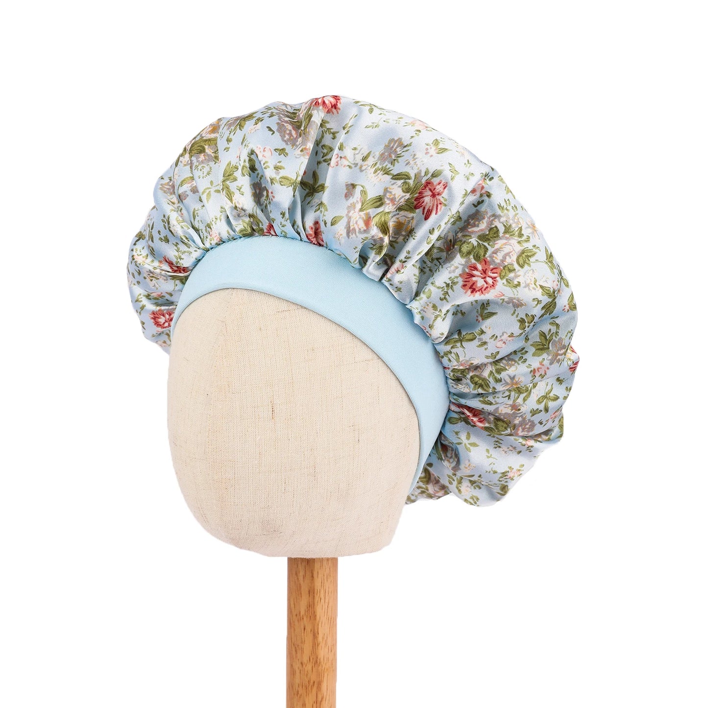 African Print Kids Satin Bonnet - Adjustable Ankara Sleep Cap for Babies & Children, Silk Shower Hat