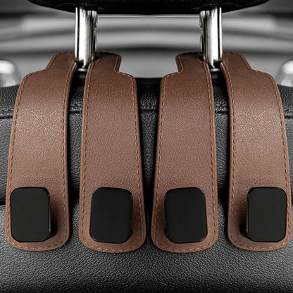 Car Headrest Hooks Hanger – Seat Back Bag Organizer Clips Auto Storage Fastener Hooks