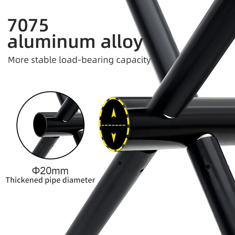Portable Folding Camping Stool Aluminum Alloy Lightweight Outdoor Fishing & Picnic Chair