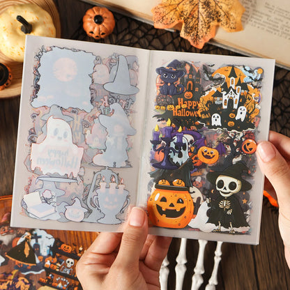 Halloween Sticker Book - Decorative Scrapbooking Stickers for Diaries, Albums & Stationery