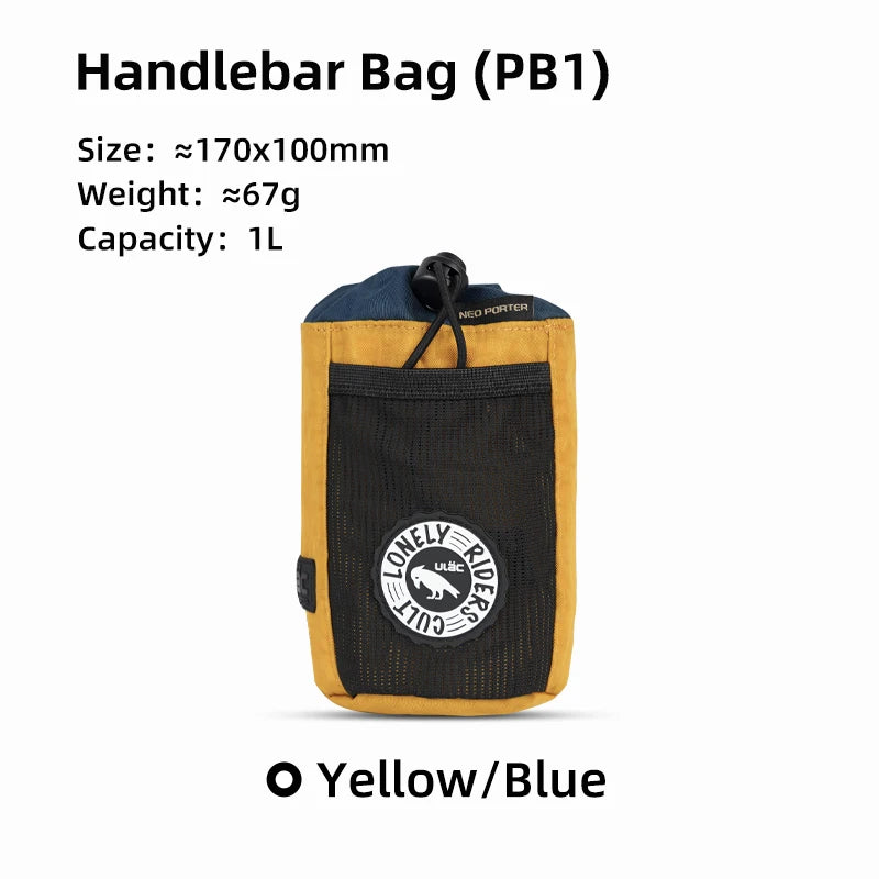 C-HOLD Bike Handlebar Stem Bag — Insulated Water Bottle & Snack Storage Pouch for Touring, Commuting, Bikepacking