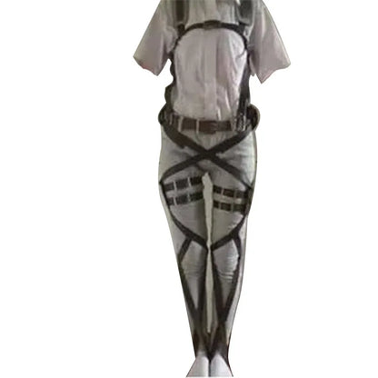 AOT Anime Cosplay Costume - Levi, Mikasa, Eren & Hange Full Set Outfits
