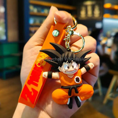 Dragon Ball Z Keychain – Super Saiyan Goku, Bulma, Broly, Piccolo & Majin Buu Car Pendant Toy Gift for Kids
