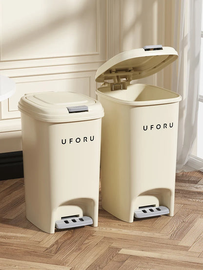 10L/20L Double Pedal Trash Can – Large Capacity Kitchen & Bathroom Bin with Lid, Foot/Push Type