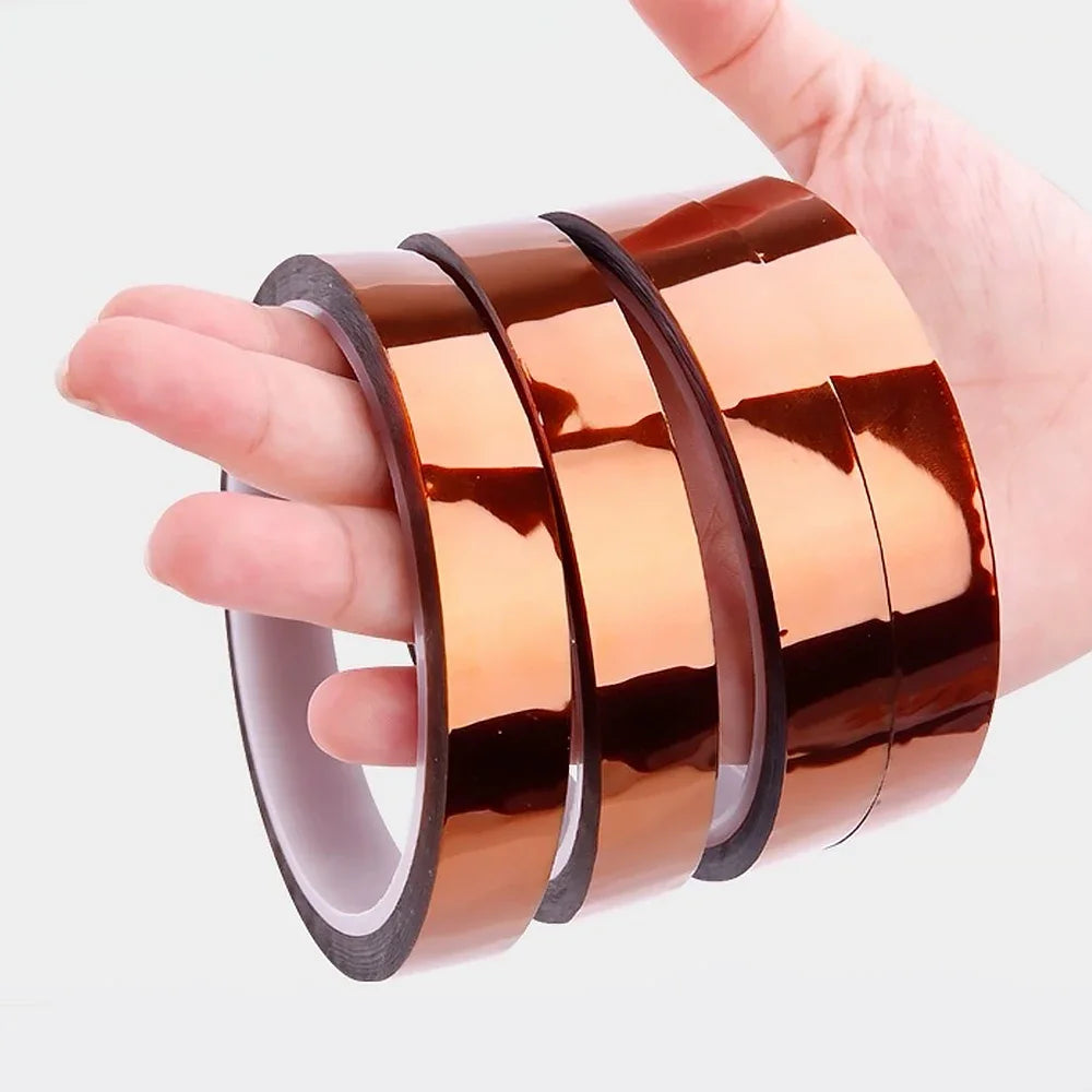 5-40mm Kapton Polyimide Adhesive Tape – Heat Insulating Tape for Board Protection & Electrical Applications