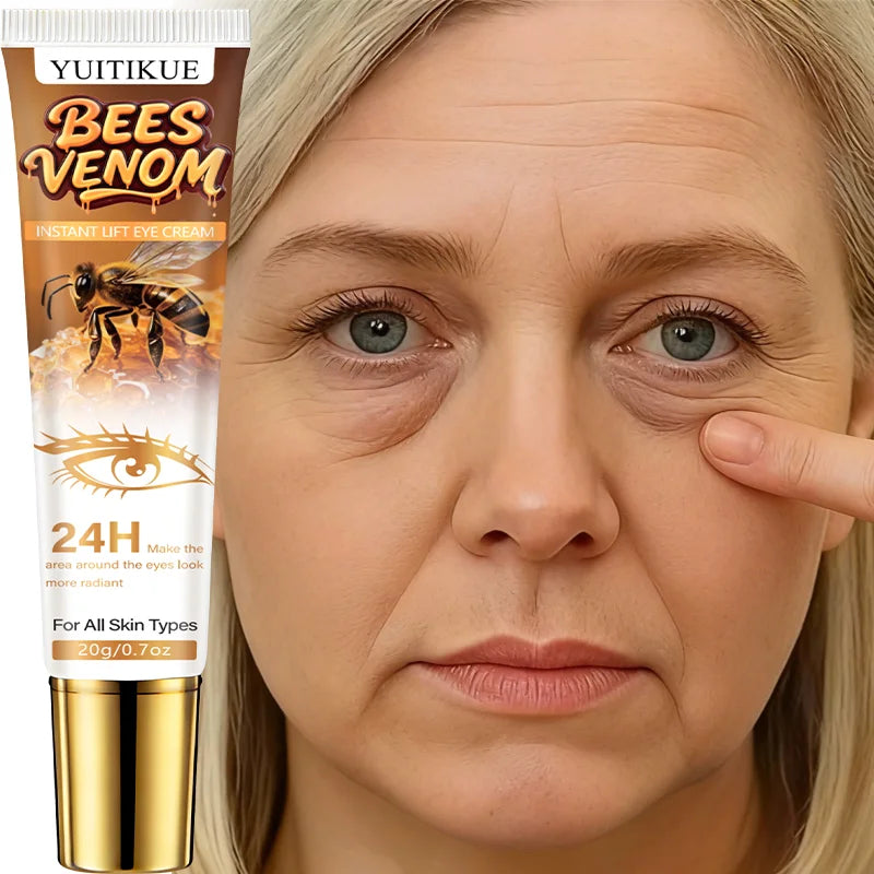 YUITIKUE Natural Bee Venom Eye Cream – 20g Instant-Lifting & Hydrating Daily Eye Care Moisturizer