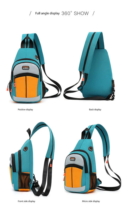 Unisex Chest Bag – Multifunctional Crossbody Backpack for One or Two Shoulder Wear