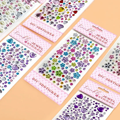 Glitter Face Rhinestone Stickers - Kids Eye & Face Diamond Jewels for Festival Makeup, Parties & Creative Looks