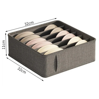 Underwear & Socks Cabinet Drawer Organizer – Wardrobe Storage Box for Clothes, Ties, Pants & Bras