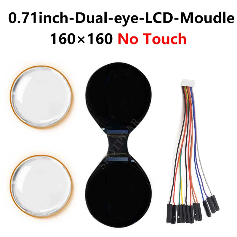 Waveshare 0.71-Inch Round LCD Display Module - 160×160 SPI 65K Color Screen for Arduino, Raspberry Pi, ESP32, Pico & STM32