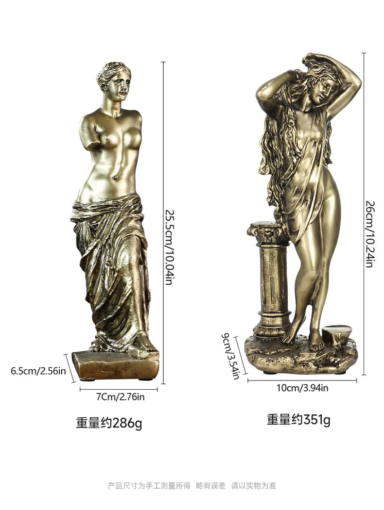 Resin Venus Statue — Greek Mythology Aphrodite Figurine for Nordic Home Decor & Art Room Display