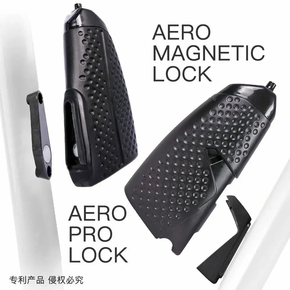 Aero Bicycle Water Bottle – PBA Free Squeeze Bottle for Road, MTB, Time Trial & Track Bikes with Magnetic Mounting Cage