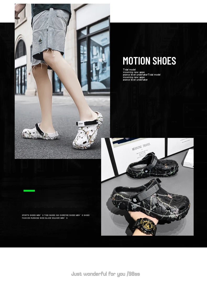 2024 Summer Men’s Sandals – Comfortable Lightweight Non-Slip Flip Flops for Home & Garden