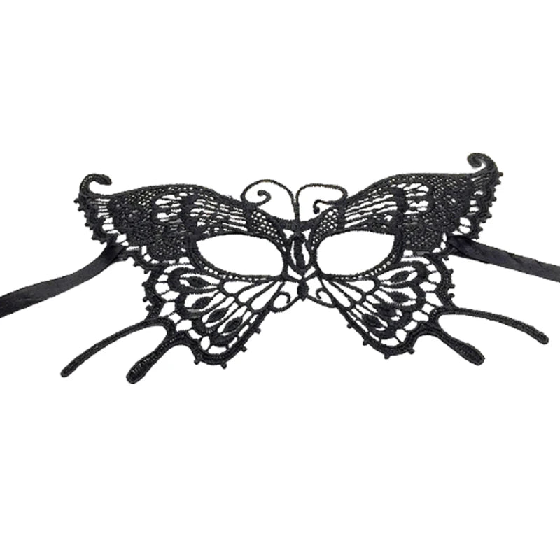 Black Queen Lace Mask — Embroidered Applique Masquerade Mask for Women, Party, Carnival, Wedding & Halloween Accessories
